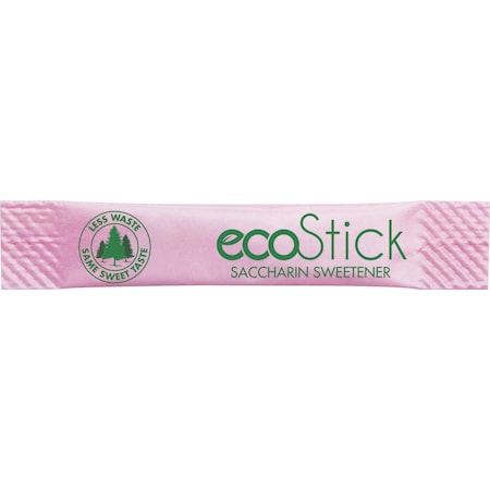 Ecostick Saccharin Sugar Substitute Pink Sticks .5g Packet, PK2000